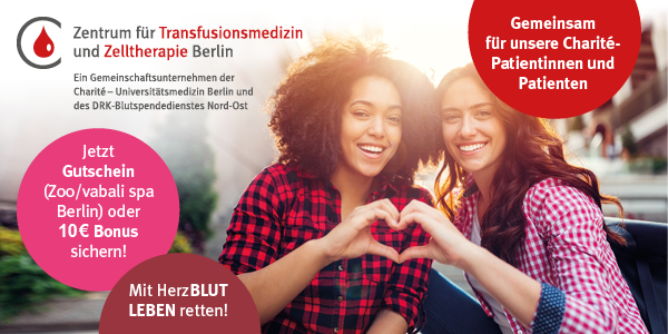 Erstspenderkampagne der Charité - Universitätsmedizin Berlin